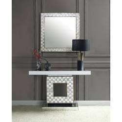 Nasa Console Table in Mirrored & Mother of Pearl - Acme Furniture 90500