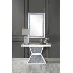 Noralie Console Table in Mirrored & Faux Diamonds - Acme Furniture 90497