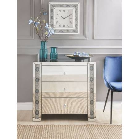 Sonia Console Table in Mirrored & Faux Agate - Acme Furniture 90322