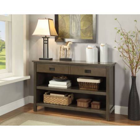 Asteris Console Table in Gray Oak - Acme Furniture 90177