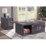 Cargo Coffee Table in Gunmetal - Acme Furniture 87885