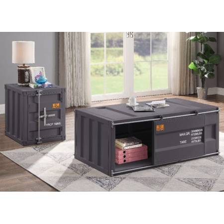 Cargo Coffee Table in Gunmetal - Acme Furniture 87885