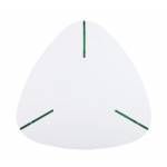 Noland End Table in White High Gloss & Clear Glass - Acme Furniture 84922