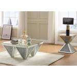 Noralie Coffee Table in Mirrored & Faux Diamonds - Acme Furniture 84900