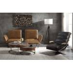 Tamas Coffee Table (Large) in Aluminum & Cocoa Top Grain Leather - Acme Furniture 84885