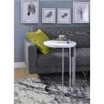 Litten Side Table in Cream & Chrome - Acme Furniture 84650