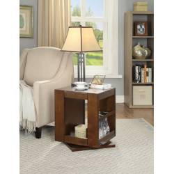 Pisanio End Table (Swivel) in Espresso - Acme Furniture 84522