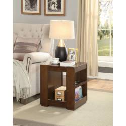Pisanio End Table (Stationary) in Espresso - Acme Furniture 84521