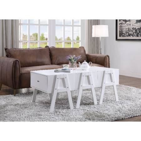 Lonny Coffee Table in White - Acme Furniture 84155