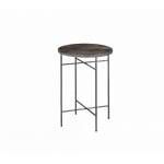 Bage Side Table in Marble & Black Nickel - Acme Furniture 83959