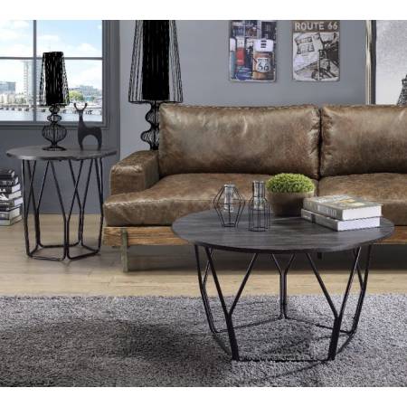 Sytira Coffee Table in Espresso & Black - Acme Furniture 83950