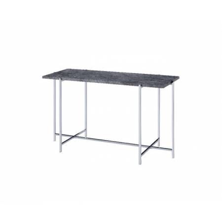 Adelae Sofa Table in Faux Marble & Chrome - Acme Furniture 83939