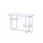 Hollo Sofa Table in Chrome & Glass - Acme Furniture 83934