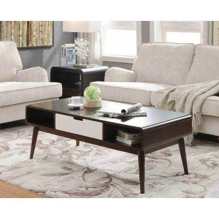 Christa Coffee Table in Espresso & White - Acme Furniture 82850