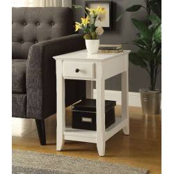 Bertie Side Table in White - Acme Furniture 82842