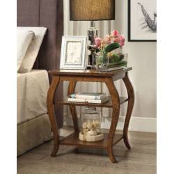 Becci End Table in Walnut - Acme Furniture 82830