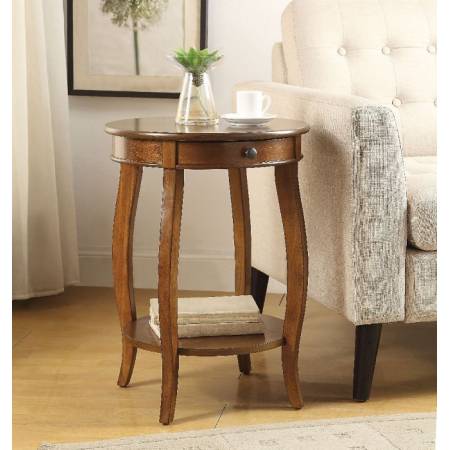 Alysa End Table in Walnut - Acme Furniture 82814