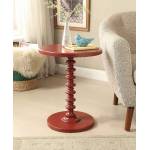 Acton Side Table in Red - Acme Furniture 82800