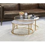 Shanish Collection 81110 2 PC Nesting Table Set