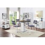 77885+77887*4 5PC SETS Cargo Counter Height Table + 4 Counter Height Chairs