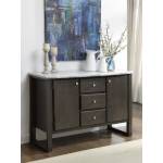 Madan Server in Marble & Gray Oak - Acme Furniture 73169