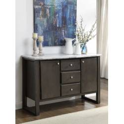 Madan Server in Marble & Gray Oak - Acme Furniture 73169