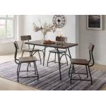 Paras 5Pc Pk Dining Set in Walnut & Black - Acme Furniture 72450
