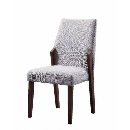 Bernice Side Chair in Fabric & Brown - Acme Furniture 72297