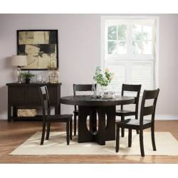 72215+72212*4 5 PC SETS Haddie Dining Table + 4 Side Chairs