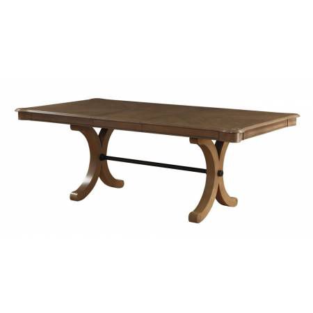 Harald Gray Oak Wood Rectangular Dining Table