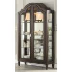 Peregrine Walnut Wood/Glass Curio w/3 Shelves