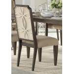 Peregrine 2 Neutral Fabric/Walnut Wood Side Chairs