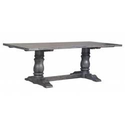 Leventis Weathered Gray Wood Dining Table