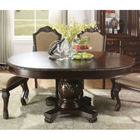Chateau De Ville Espresso Wood Extendable Oval Dining Table