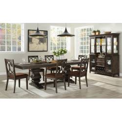 62320+62322*6 7PC SETS Jameson Dining Table + 6 Side Chairs