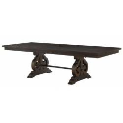 Maisha Rustic Walnut Finish Wood Rectangular Dining Table by Acme