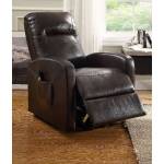 Kasia Recliner w/Power Lift in Espresso PU - Acme Furniture 59458