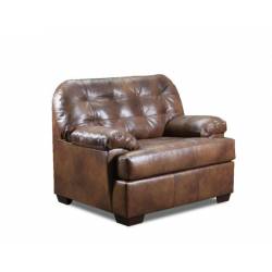 Saturio Chair in 2-Tone Brown Top Grain Leather Match - Acme Furniture 55777
