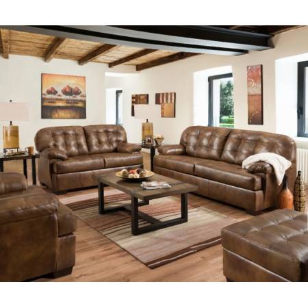 Saturio Sofa in 2-Tone Brown Top Grain Leather Match - Acme Furniture 55775
