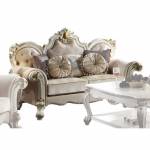 Picardy Loveseat w/Pillows in Fabric & Antique Pearl - Acme Furniture 55461
