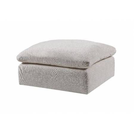 Naveen Modular - Cocktail Ottoman in Ivory Linen - Acme Furniture 55132