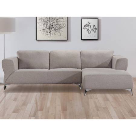 Josiah Sectional Sofa in Sand Fabric - Acme Furniture 55095