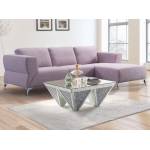 Josiah Sectional Sofa in Pale Berries Fabric - Acme Furniture 55090