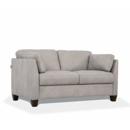 Matias Loveseat in Dusty White Leather - Acme Furniture 55016