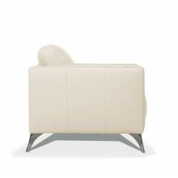 Malaga Chair in Cream Leather - Acme Furniture 55007