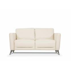 Malaga Loveseat in Cream Leather - Acme Furniture 55006