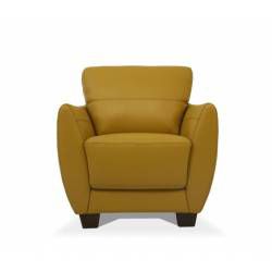 Valeria Chair in Mustard Leather - Acme Furniture 54947