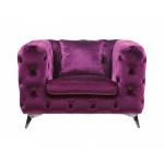 Atronia Chair in Purple Fabric