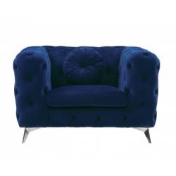 Atronia Chair in Blue Fabric