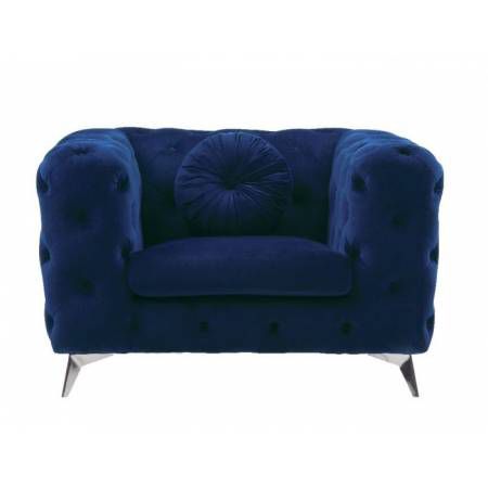 Atronia Chair in Blue Fabric